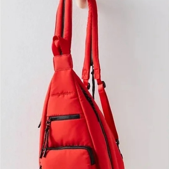 NWOT!! Free People Movement Cakewalk Sling Bag in Red main image 5